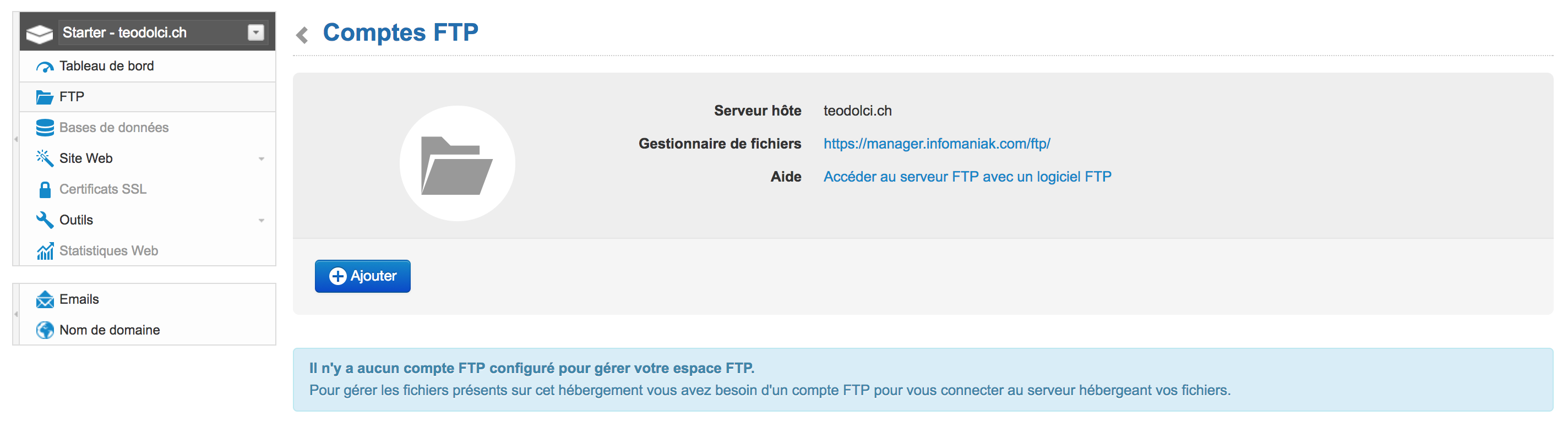 Cliquer sur "Ajouter"