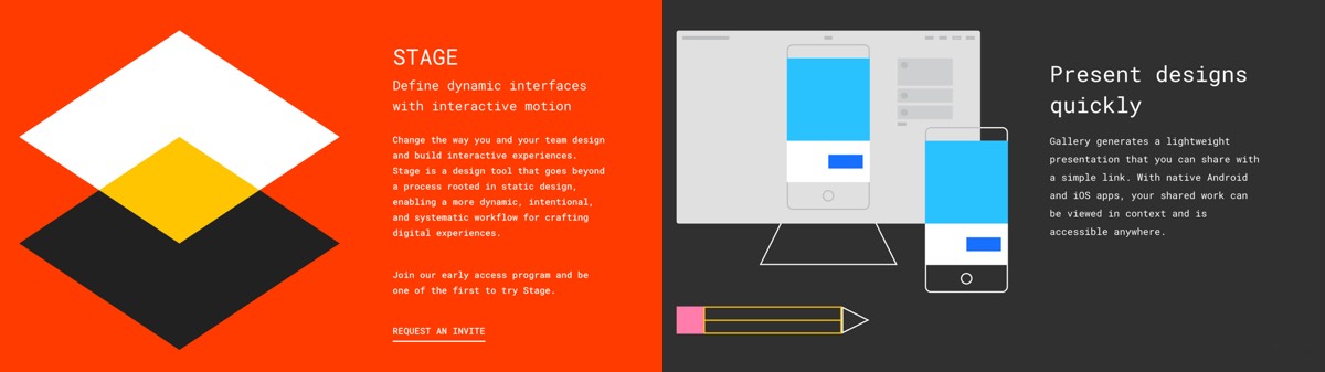 Stage et Gallery, deux outils de design annoncés par Google en 2016